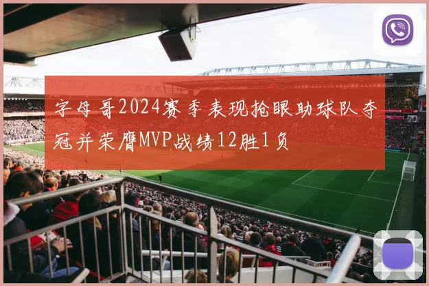字母哥2024赛季表现抢眼助球队夺冠并荣膺MVP战绩12胜1负